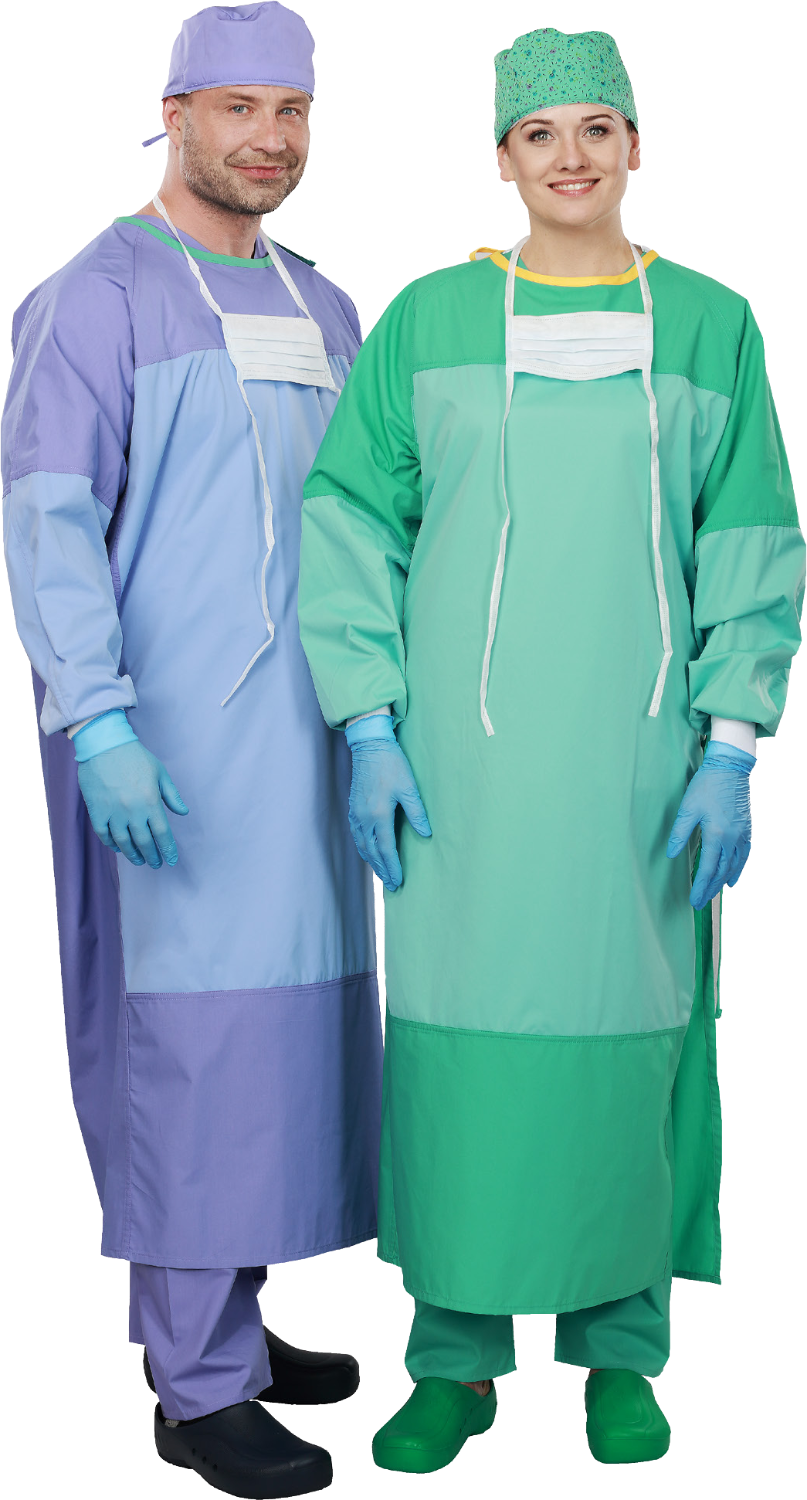 High risk surgical gown